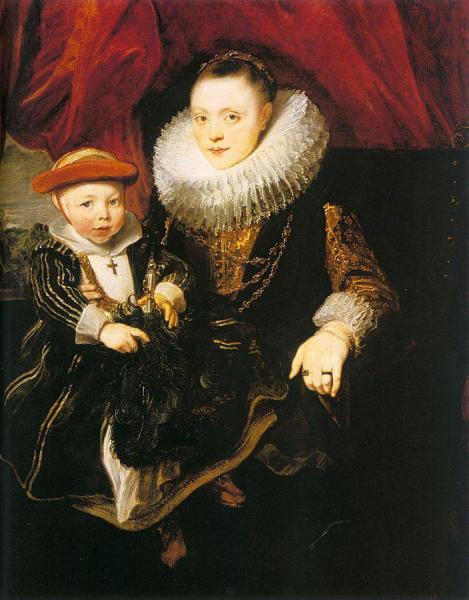Young Woman With A Child by Anthony Van Dyck