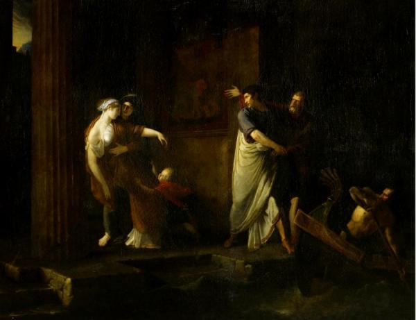 The Farewell Of Brutus And Portia by Antoine Dubost Oil Painting Reproductions