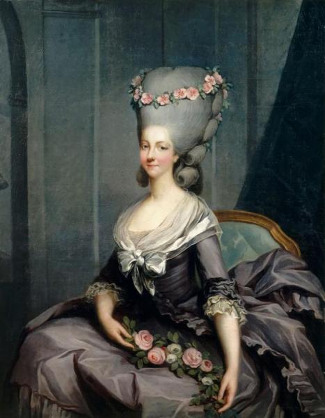 Portrait Of Madame De Lamballe by Antoine-francois Callet