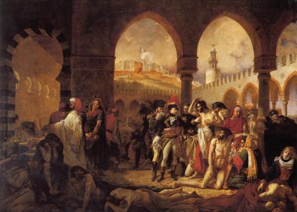 Bonaparte Visiting The Pesthouse In Jaffa by Antoine Jean Gros