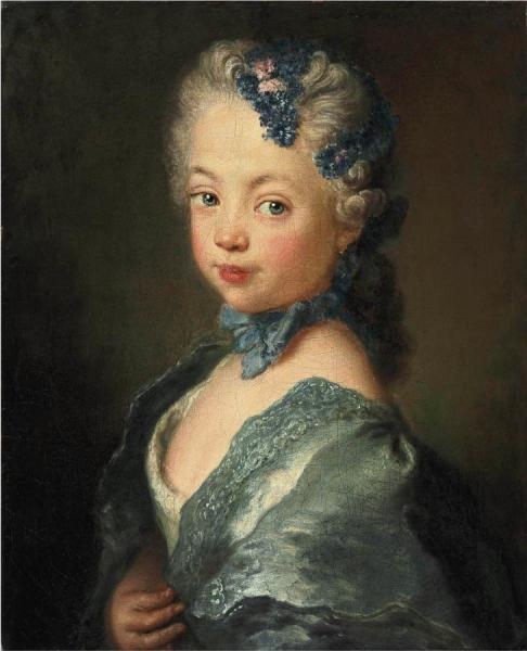 Portrait Of The Artist's Granddaughter by Antoine Pesne Oil Painting Reproductions