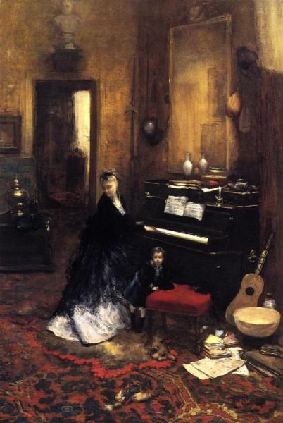 Interior Scene by Antoine Vollon