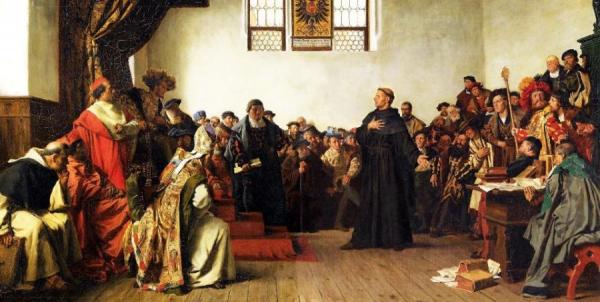 Luther At The Diet Of Worms by Anton Alexander Von Werner