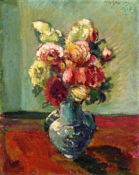 Bouquet In A Vase by Anton Faistauer