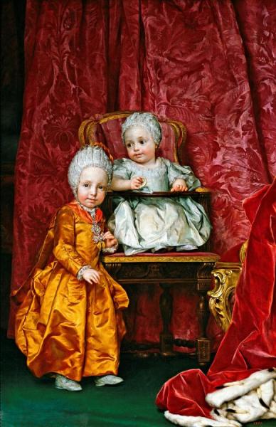 Archduke Ferdinand And Archduchess Maria Anna Of Austria by Anton Raphael Mengs