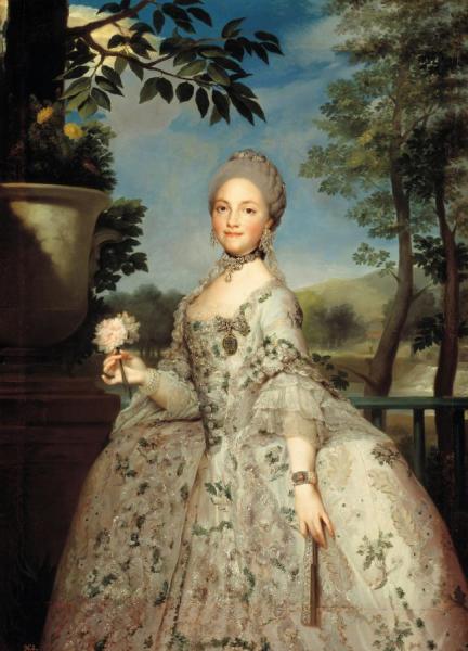 María Luisa Of Parma, Princess Of Asturias by Anton Raphael Mengs