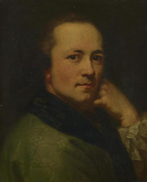 Portrait Of A Gentleman, His Head Turned Over His Right Shoulder by Anton Raphael Mengs Oil Painting Reproductions