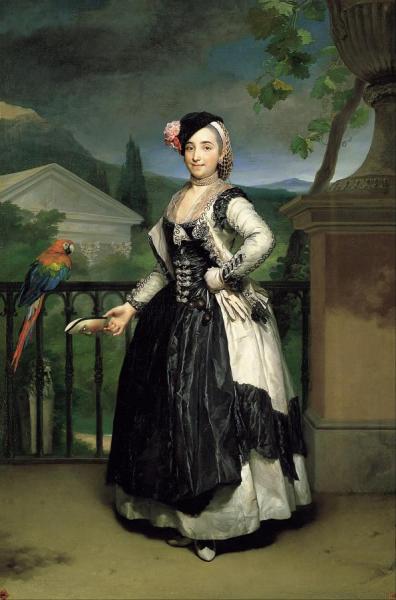 Retrato De La Marquesa De Llano, Dona Isabel De Parreno Y Arce by Anton Raphael Mengs