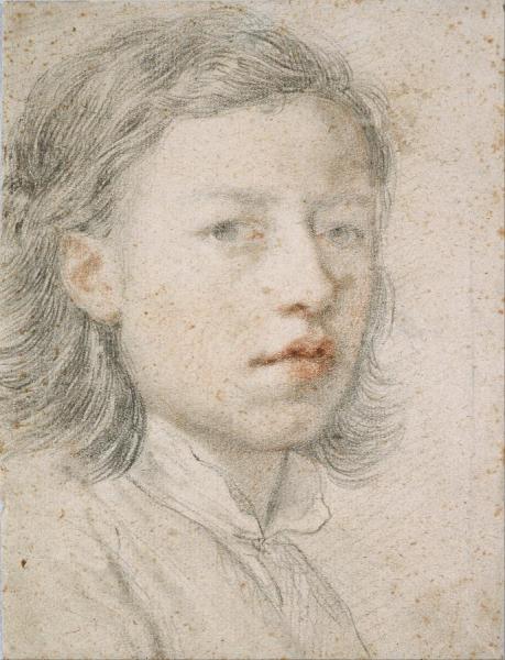 Youthful Self-portrait by Anton Raphael Mengs Oil Painting Reproductions