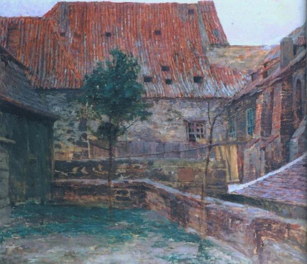 The Cloister Of Saint Agnes In Prague by Antonín Slavíček