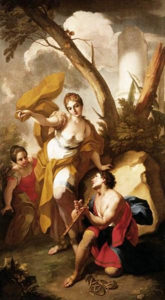 Theseus Discovering His Father's Sword by Antonio Balestra Oil Painting Reproductions