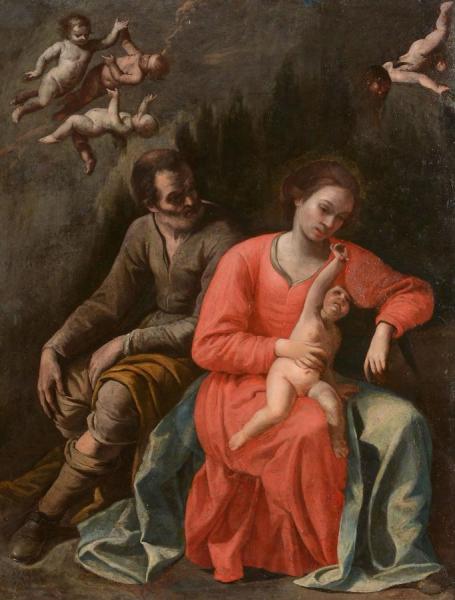 Rest On The Flight Into Egypt by Antonio De Bellis