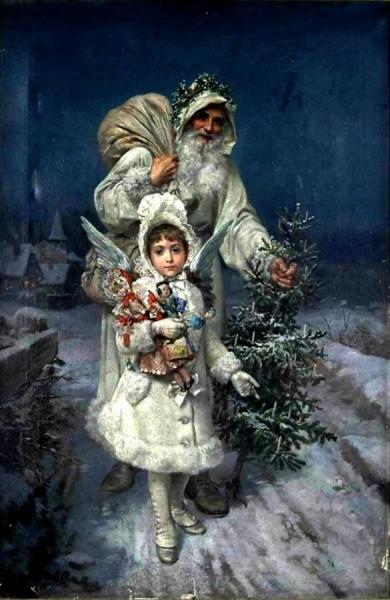 Memories Of Christmas by Antonio Garcia Y Mencia Oil Painting Reproductions