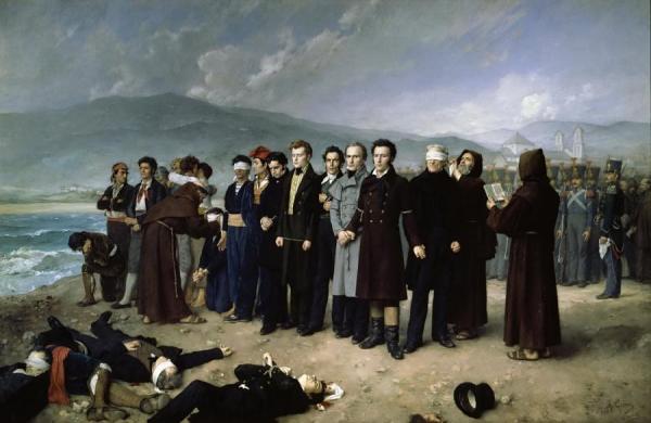 Execution Of Torrijos And His Companions On The Beaches Of Malaga by Antonio Gisbert Pérez