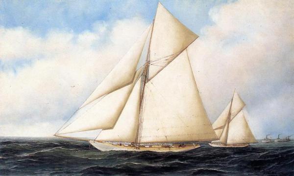 Yacht Race by Antonio Jacobsen Oil Painting Reproductions