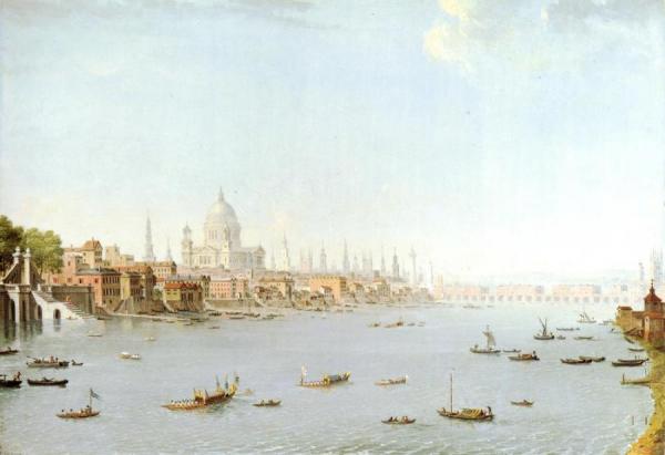 The Thames Looking Towards The City by Antonio Joli