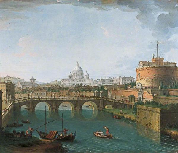 Antonio Joli View On The Tiber, Rome