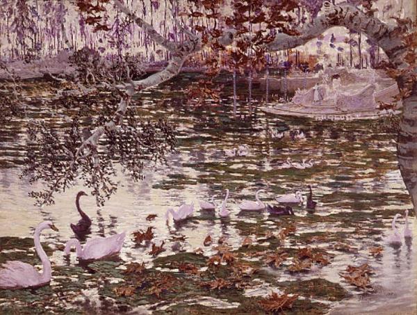 El Estanque by Antonio Muñoz Degrain Oil Painting Reproductions