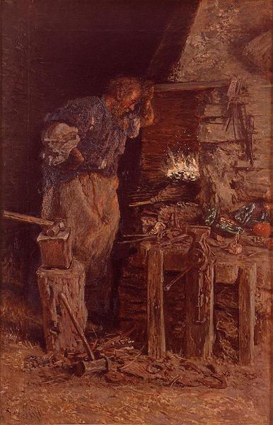 El Herrero by Antonio Muñoz Degrain Oil Painting Reproductions
