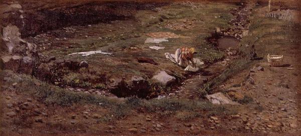 Lavandera. Alrededores De Valencia by Antonio Muñoz Degrain