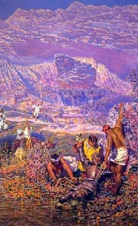 Los Molineros Sacan Del Agua A Don Quijote by Antonio Muñoz Degrain