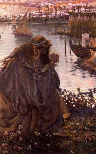 Magdalena Contemplando A Jesús by Antonio Muñoz Degrain