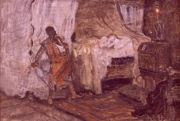 Otelo Y Desdémona (boceto) by Antonio Muñoz Degrain