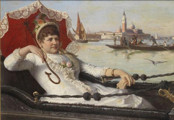 Antonio Paoletti Party In The Gondola, Venice