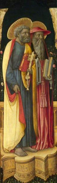 Saints Peter And Jerome by Antonio Vivarini