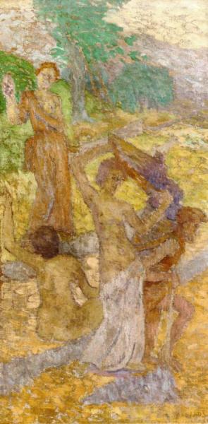Figures In A Landscape by Aristide Maillol