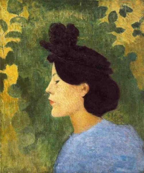 Girl In A Black Hat by Aristide Maillol