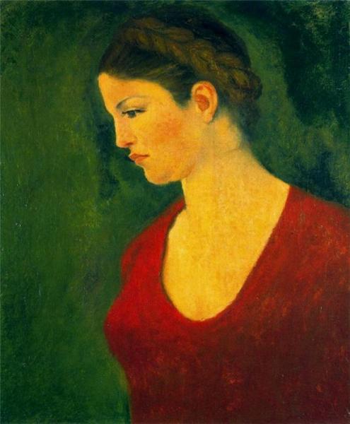 Portrait Of Dina by Aristide Maillol