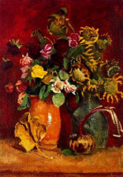 Roses And Sunflowers by Aristide Maillol