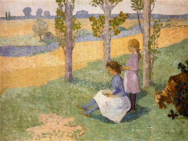 The Crown Of Flowers by Aristide Maillol Oil Painting Reproductions