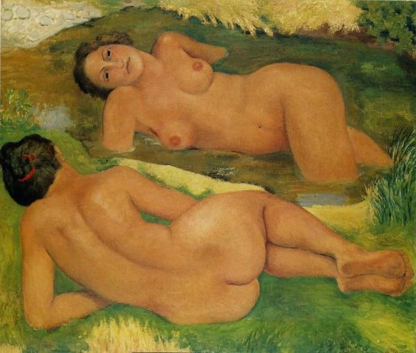 Two Bathers In The Sun by Aristide Maillol