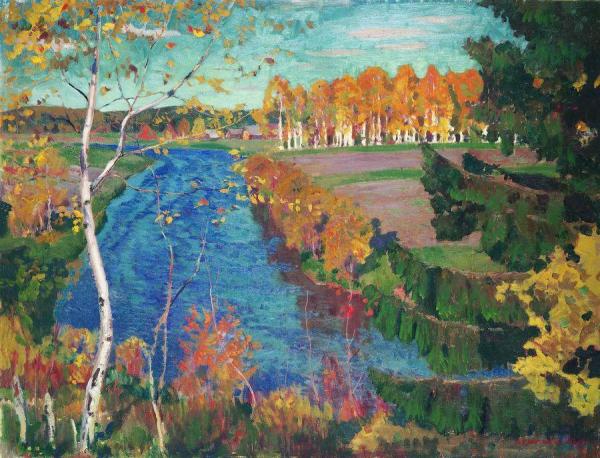 Autumn On The Tosna River by Arkady Rylov