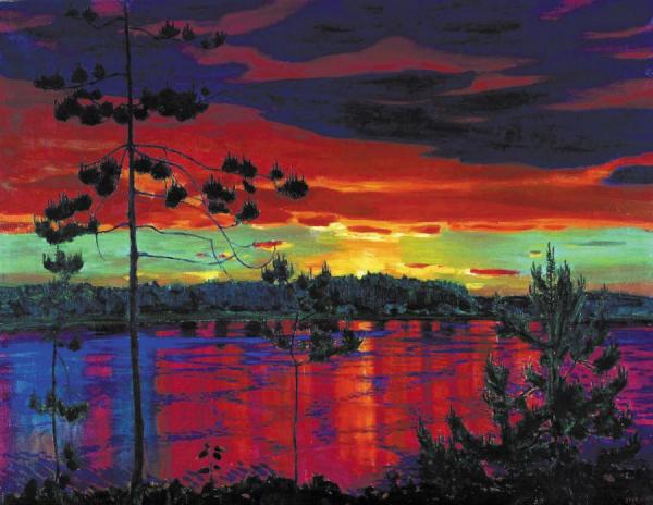 Sunset by Arkady Rylov Oil Painting Reproductions