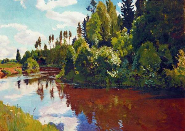 The Mouth Of The Orlinka River by Arkady Rylov Oil Painting Reproductions