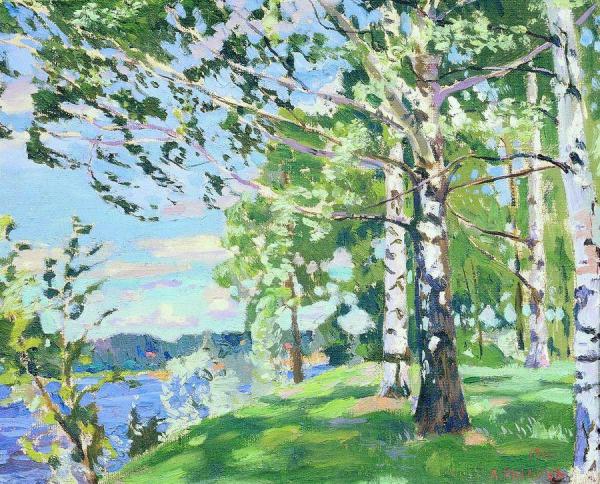 The Strong Wind by Arkady Rylov Oil Painting Reproductions