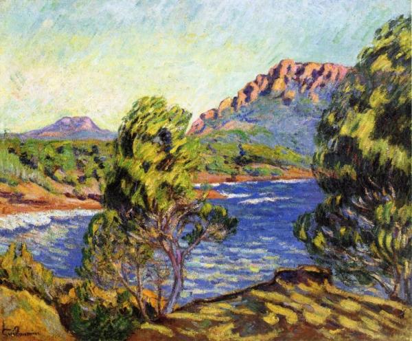Agay,  The Bay During The Mistral by Armand Guillaumin