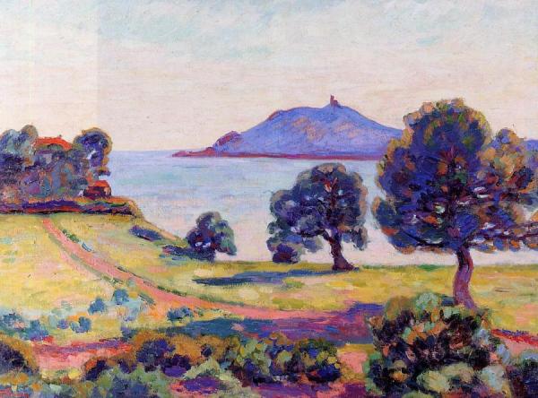 Agay, The Chateau And The Signal Tower by Armand Guillaumin Oil Painting Reproductions