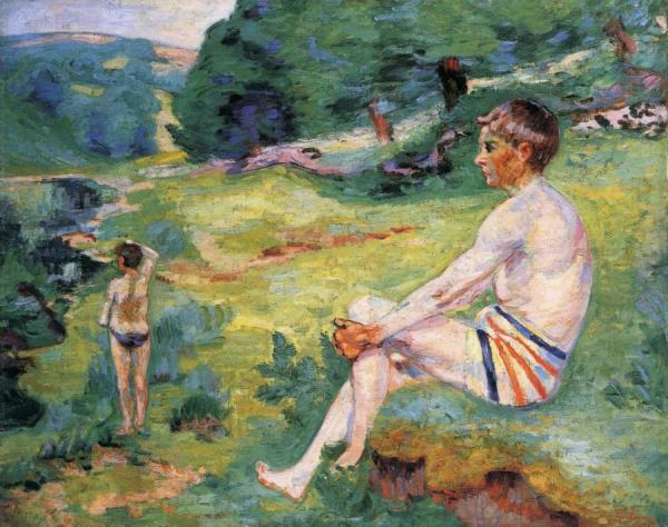 Bathers At Crozant by Armand Guillaumin