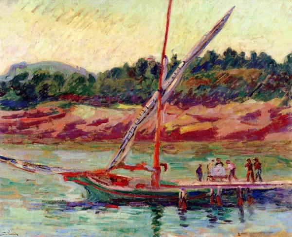 Boat On The River by Armand Guillaumin