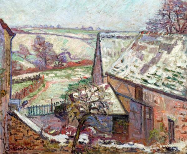 Crozant, First Snow by Armand Guillaumin