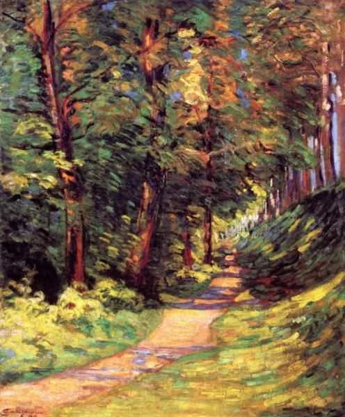Epinay-sur-orge: A Path In The Woods by Armand Guillaumin