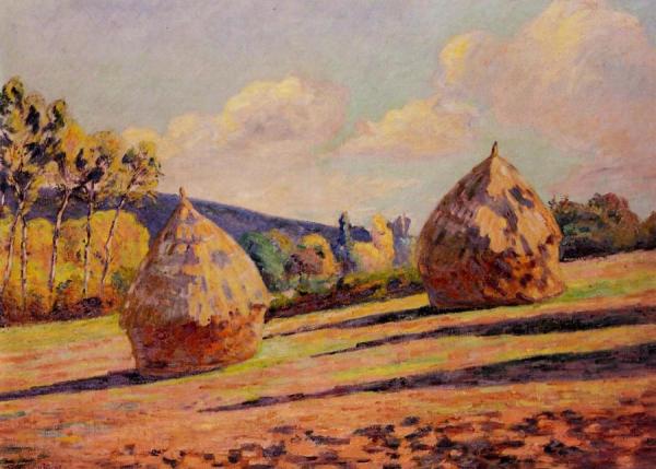 Grainstacks by Armand Guillaumin