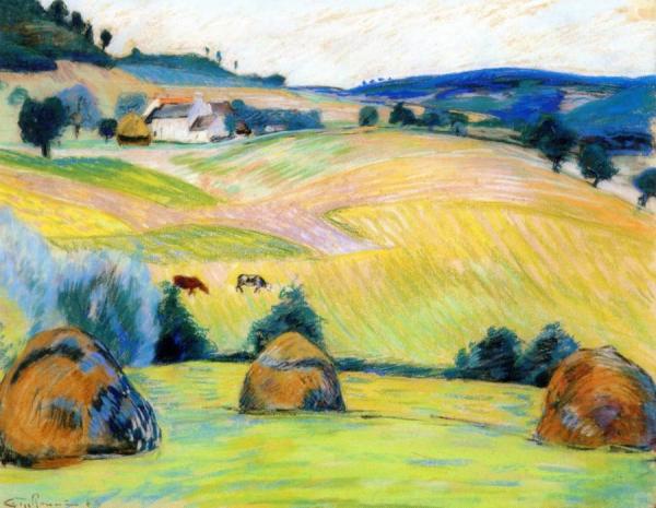 Haystacks by Armand Guillaumin