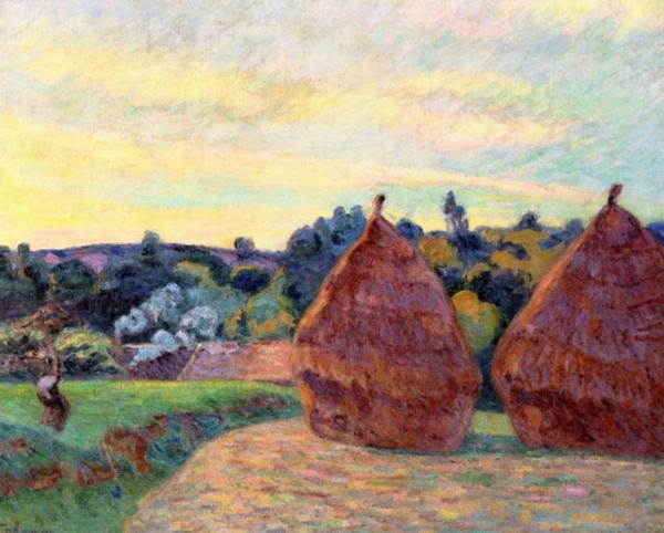 Haystacks At Ile De France by Armand Guillaumin