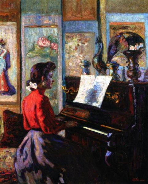 L'Ètude Au Piano by Armand Guillaumin