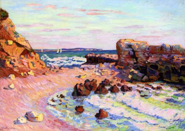 La Pierriere à Saint-palais, Marée Montante by Armand Guillaumin
